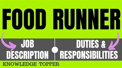 The <strong>Food Runner</strong> is responsible primarily for assisting the <strong>food</strong> server in. . Food runner jobs